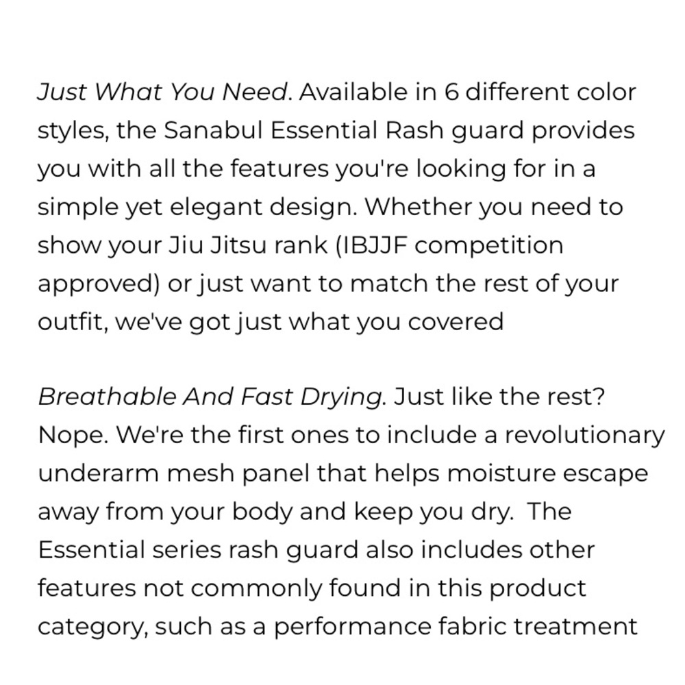 Sanabul Essential Long Sleeve Compression Rash Guard Large - Picture 6 of 10